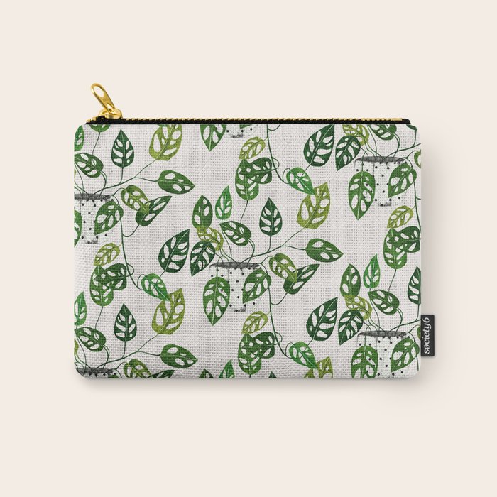 Monstera obliqua interior plant Carry All Pouch Gallery Image 1
