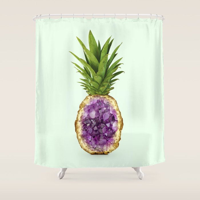 PINEAPPLE QUARTZ Shower Curtain Gallery Image 1
