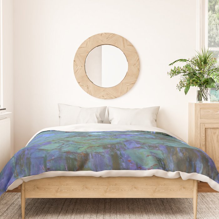 Claude Monet "Water Lilies" (7) Duvet Cover Gallery Image 3