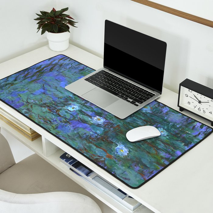 Claude Monet "Water Lilies" (7) Desk Mat Gallery Image 2