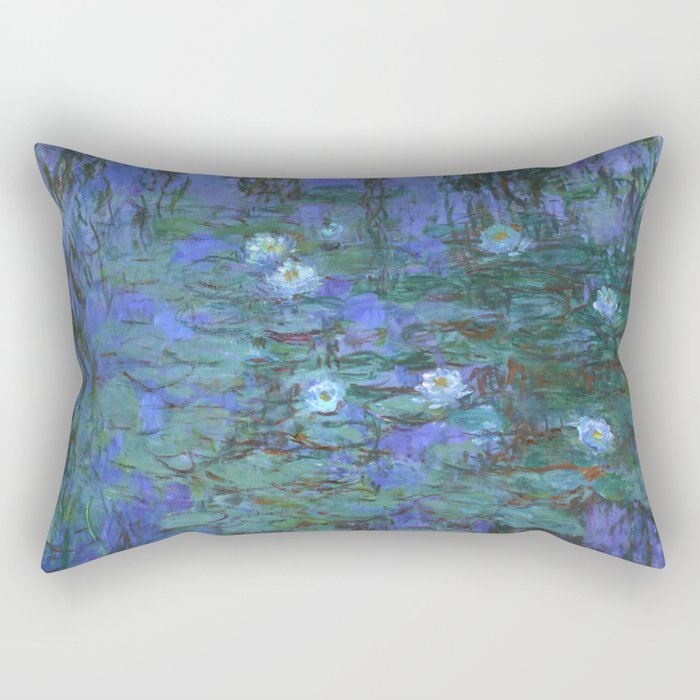 Claude Monet "Water Lilies" (7) Rectangular Pillow Gallery Image 1