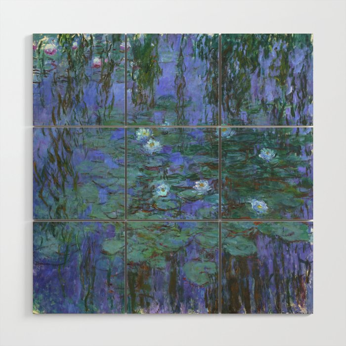 Claude Monet "Water Lilies" (7) Wood Wall Art Gallery Image 1