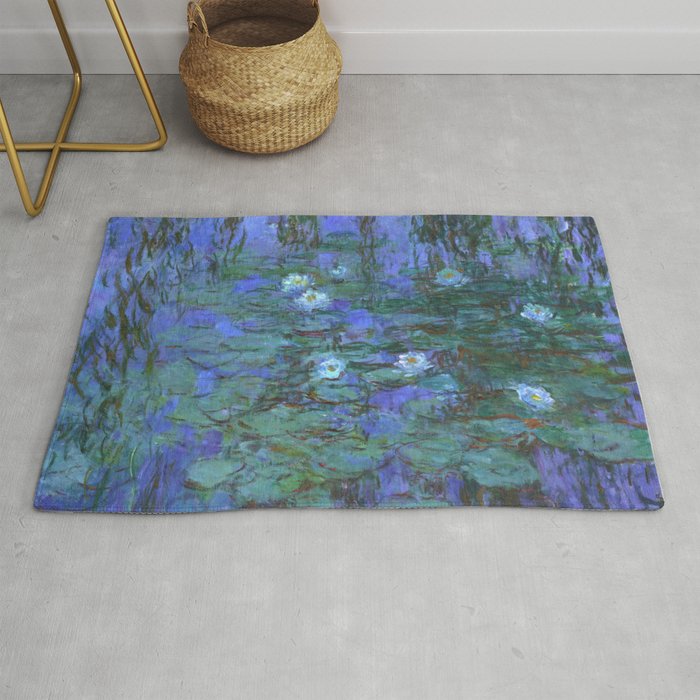 Claude Monet "Water Lilies" (7) Rug Gallery Image 1