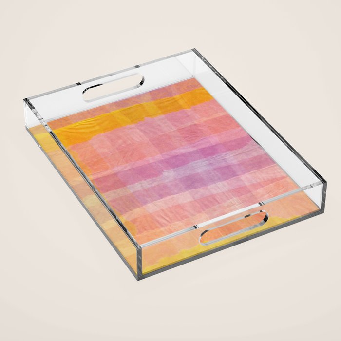 Paper Plaid Acrylic Tray Gallery Image 1
