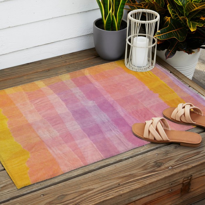 Paper Plaid Outdoor Rug Gallery Image 2