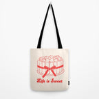 Preppy Strawberry Cake Tote Bag Gallery Image 2