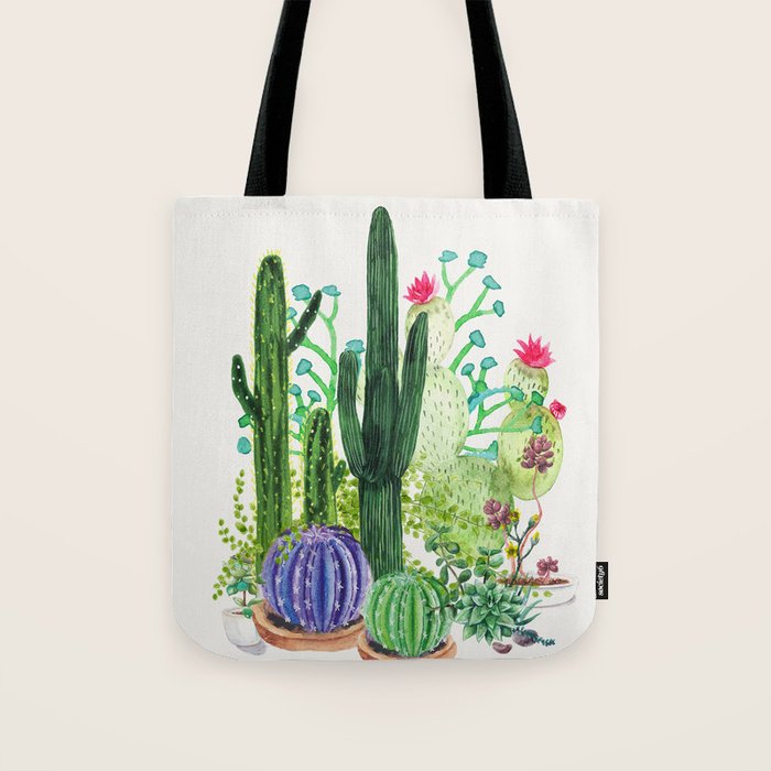 Cactus Garden Tote Bag Gallery Image 1