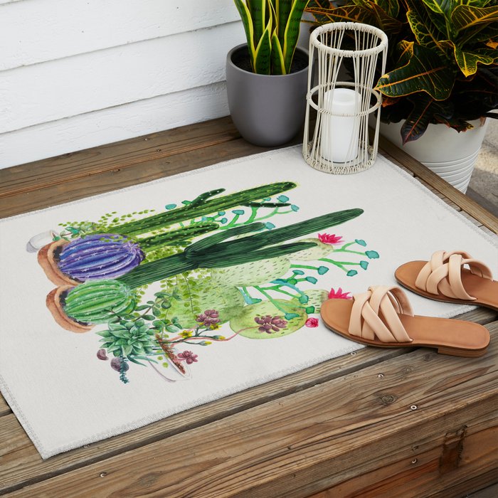 Cactus Garden Outdoor Rug Gallery Image 2