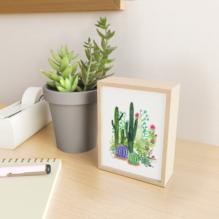 Cactus Garden Mini Art Print Gallery Image 2
