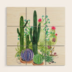 Cactus Garden Wood Wall Art Gallery Image 1