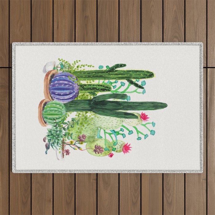 Cactus Garden Outdoor Rug Gallery Image 1