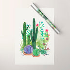 Cactus Garden Wrapping Paper Gallery Image 1