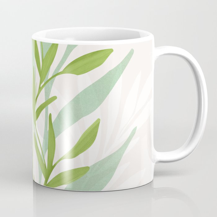 Wild Greenery / Abstract Botanical Series Coffee Mug Gallery Image 1
