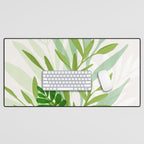 Wild Greenery / Abstract Botanical Series Desk Mat Gallery Image 1