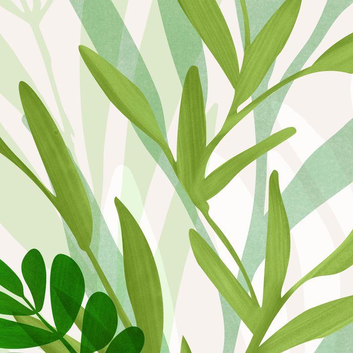 Wild Greenery / Abstract Botanical Series Coffee Mug Gallery Image 2