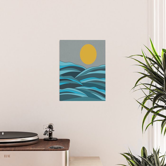 The ocean, waves and sun Poster Gallery Image 2