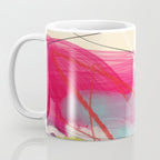 abstract landscape with pink sky over white cloud mountain Coffee Mug Gallery Image 3