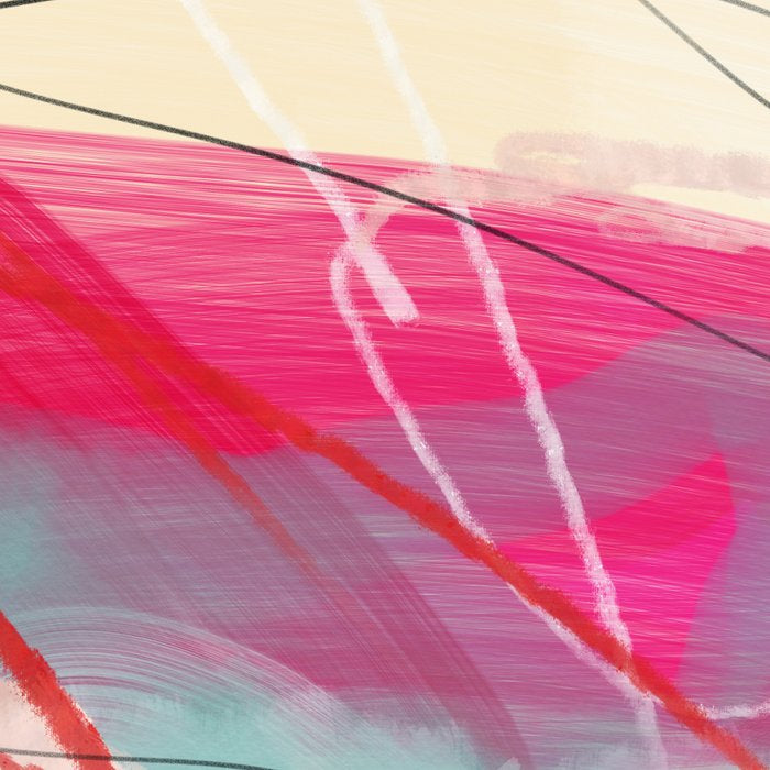 abstract landscape with pink sky over white cloud mountain Coffee Mug Gallery Image 2