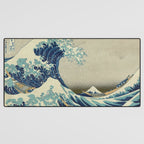 The Classic Japanese Great Wave off Kanagawa Print by Hokusai Desk Mat Gallery Image 3