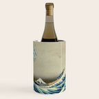 The Classic Japanese Great Wave off Kanagawa Print by Hokusai Wine Chiller Gallery Image 3