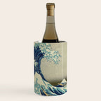 The Classic Japanese Great Wave off Kanagawa Print by Hokusai Wine Chiller Gallery Image 1