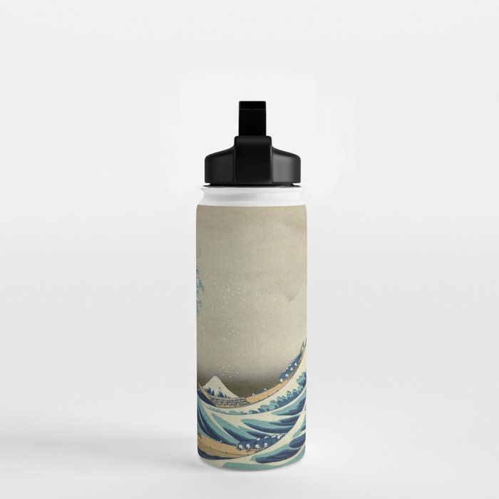 The Classic Japanese Great Wave off Kanagawa Print by Hokusai Water Bottle Gallery Image 2