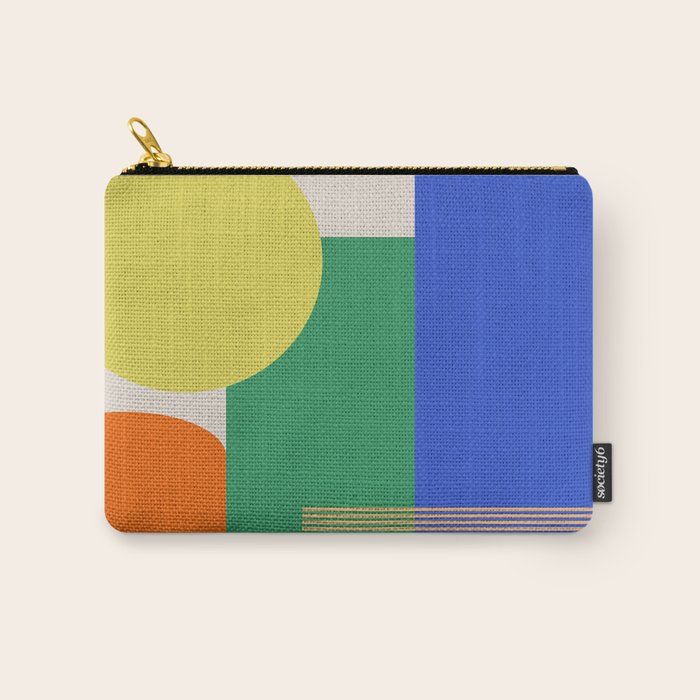 Colorful Abstract Geometric Modern Art Carry All Pouch Gallery Image 1