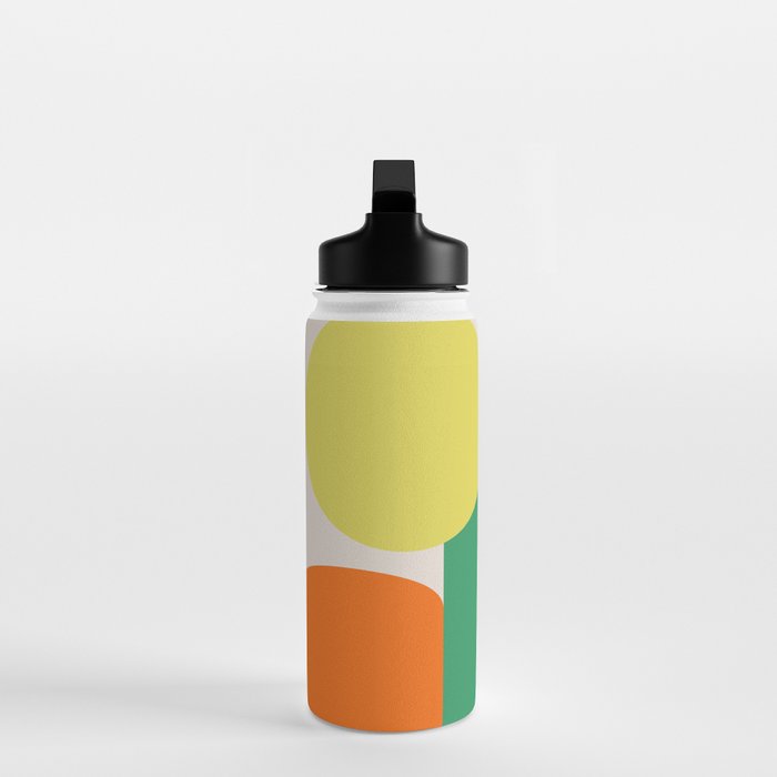 Colorful Abstract Geometric Modern Art Water Bottle Gallery Image 3