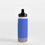 Colorful Abstract Geometric Modern Art Water Bottle Gallery Image 2
