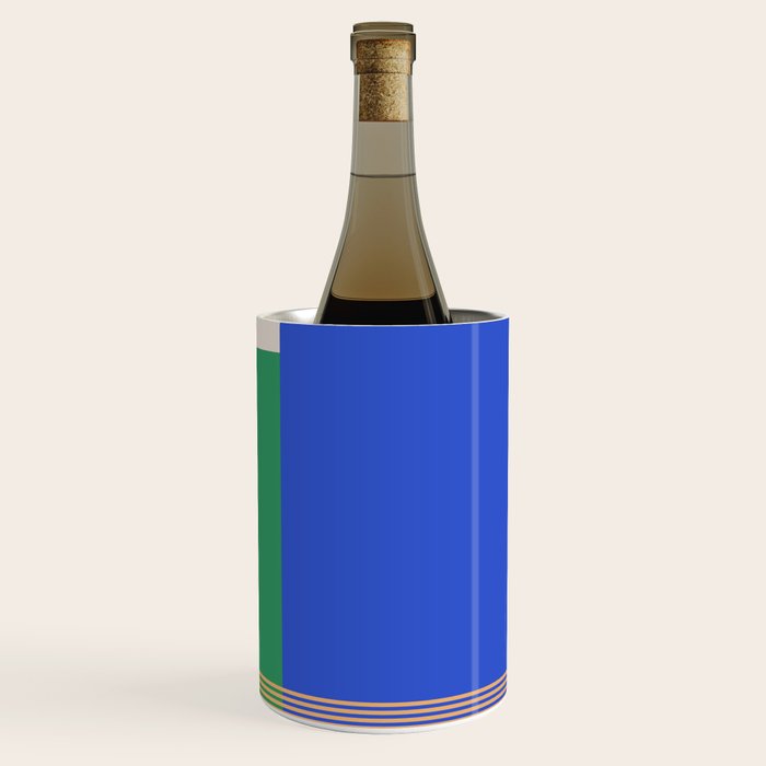 Colorful Abstract Geometric Modern Art Wine Chiller Gallery Image 3