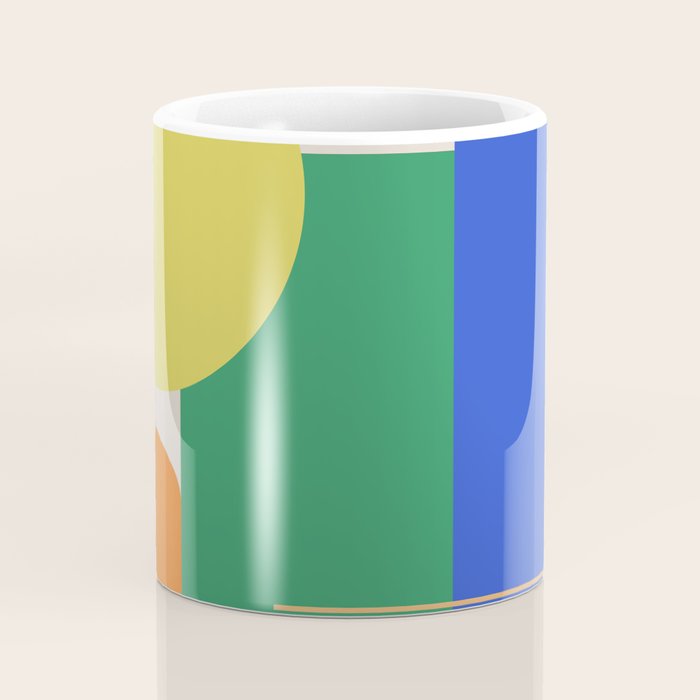 Colorful Abstract Geometric Modern Art Coffee Mug Gallery Image 4