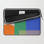 Colorful Abstract Geometric Modern Art Laptop Sleeve Gallery Image 2