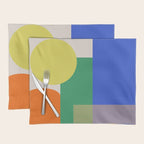 Colorful Abstract Geometric Modern Art Placemat Gallery Image 1