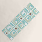 Retro Rectangles Mid Century Modern Geometric Vintage Style Yoga Mat Gallery Image 1