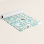 Retro Rectangles Mid Century Modern Geometric Vintage Style Yoga Mat Gallery Image 2