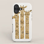 Giraffes - Sepia Palette iPhone Case Gallery Image 1