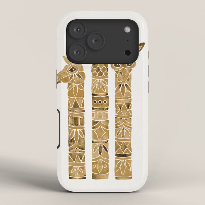 Giraffes - Sepia Palette iPhone Case Gallery Image 3