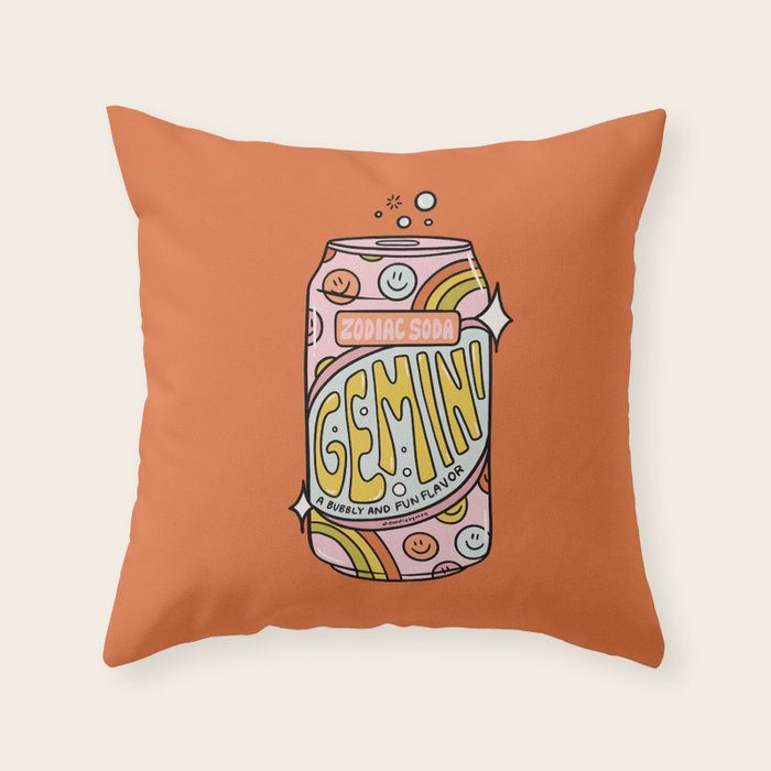 Gemini Soda Throw Pillow Gallery Image 6
