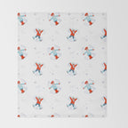 Snow Angels Throw Blanket Gallery Image 2