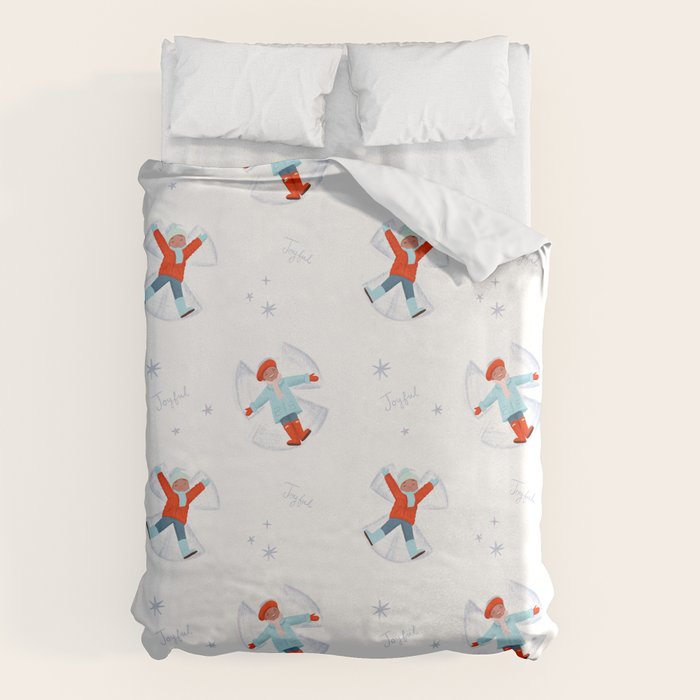 Snow Angels Duvet Cover Gallery Image 1