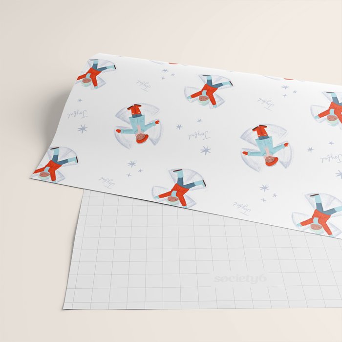 Snow Angels Wrapping Paper Gallery Image 2