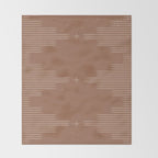 Southwestern Minimalist - Camel Brown Throw Blanket Gallery Image 2