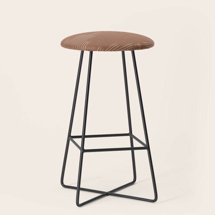 Southwestern Minimalist - Camel Brown Stool Gallery Image 1