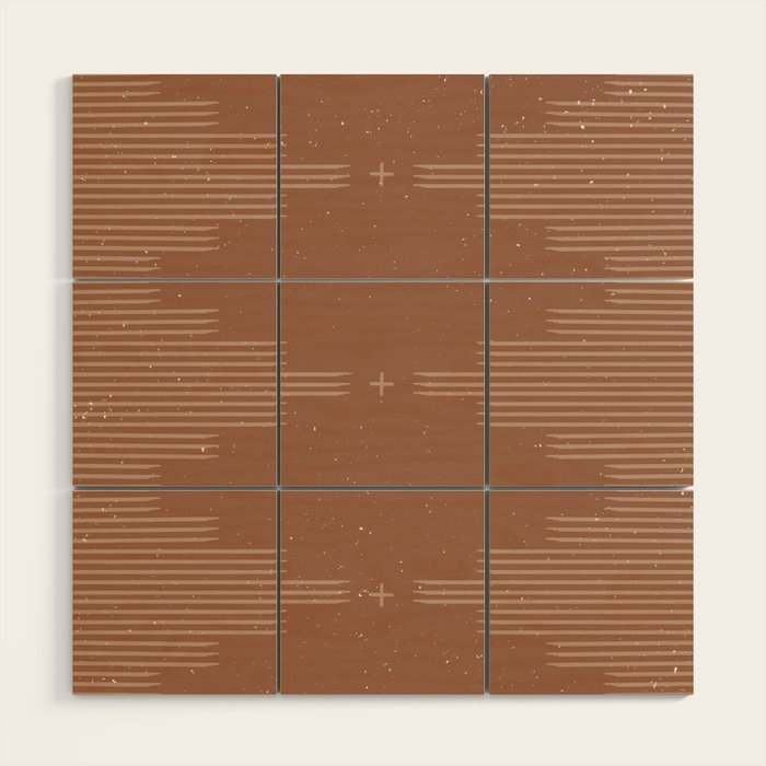 Southwestern Minimalist - Camel Brown Wood Wall Art Gallery Image 1