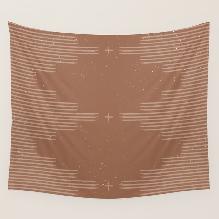 Southwestern Minimalist - Camel Brown Wall Tapestry Gallery Image 4