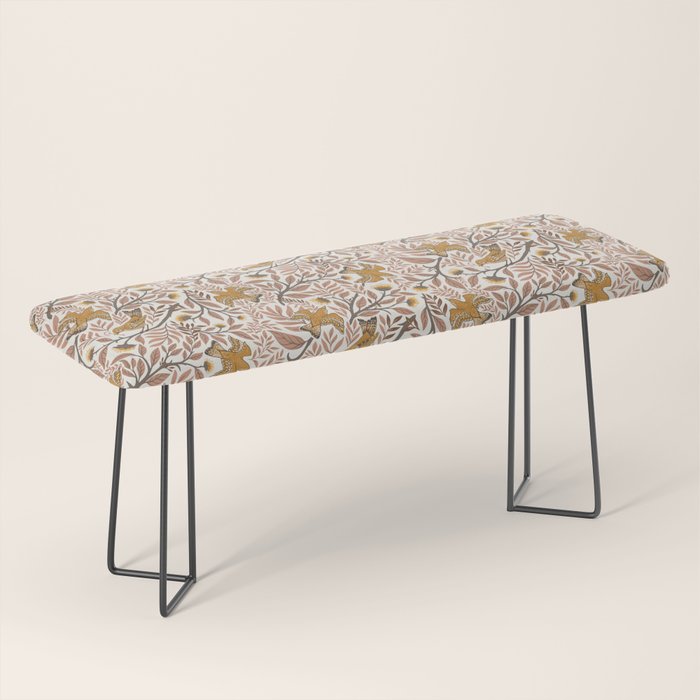 Secret Garden Birds - Neutral  Bench Gallery Image 1
