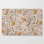 Secret Garden Birds - Neutral  Cutting Board Gallery Image 1