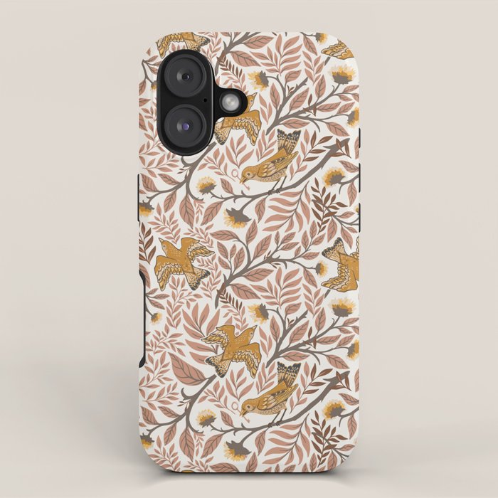 Secret Garden Birds - Neutral  iPhone Case Gallery Image 1