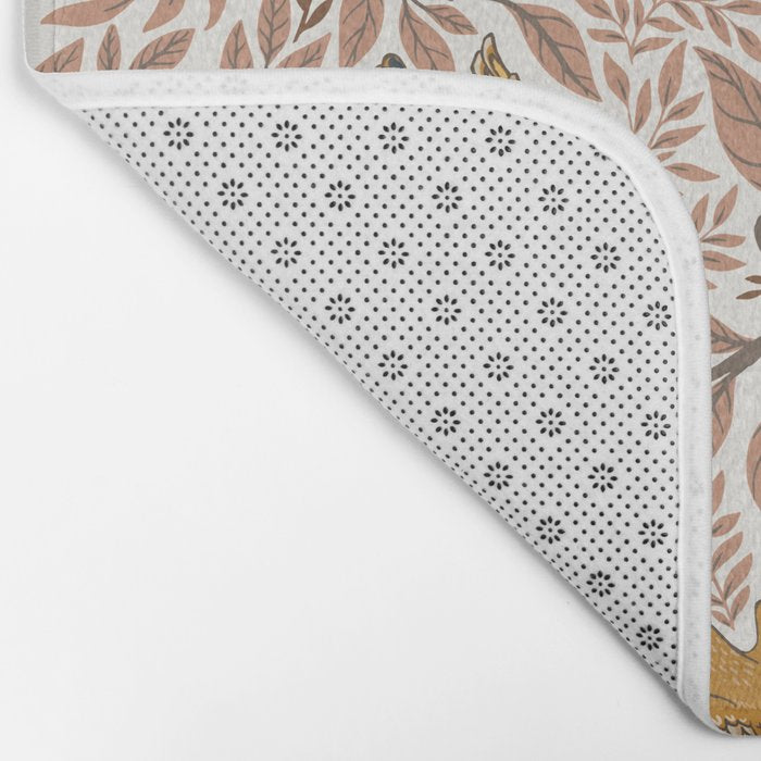 Secret Garden Birds - Neutral  Bath Mat Gallery Image 2