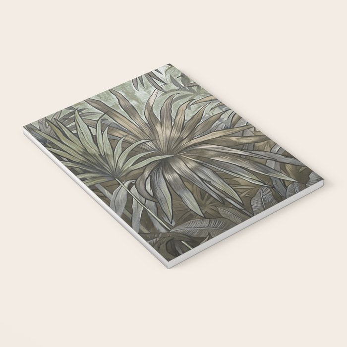 Mystic Jungle Tropical Escape Teal Green Brown Notebook Gallery Image 3